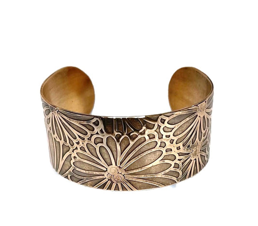 Textured Metal Cuff Bracelette